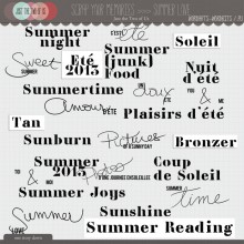 Scrap Your  Memories | Summer Love | Wordarts